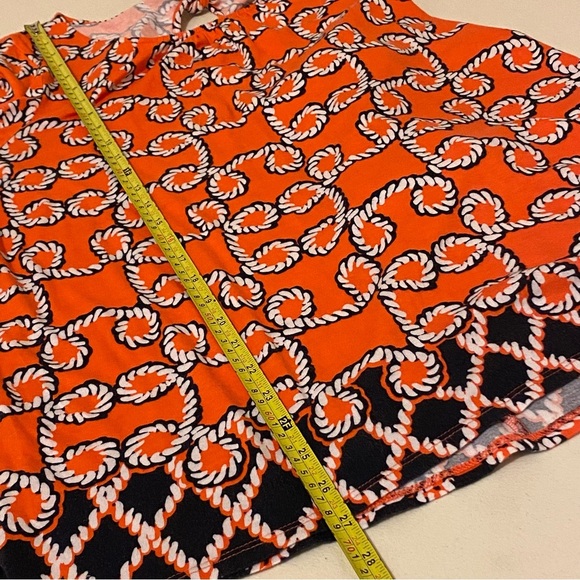 Crown Ivy Blouse Women’s Size M Multicolor Rope Pattern 3/4 Sleeve - Picture 8 of 10